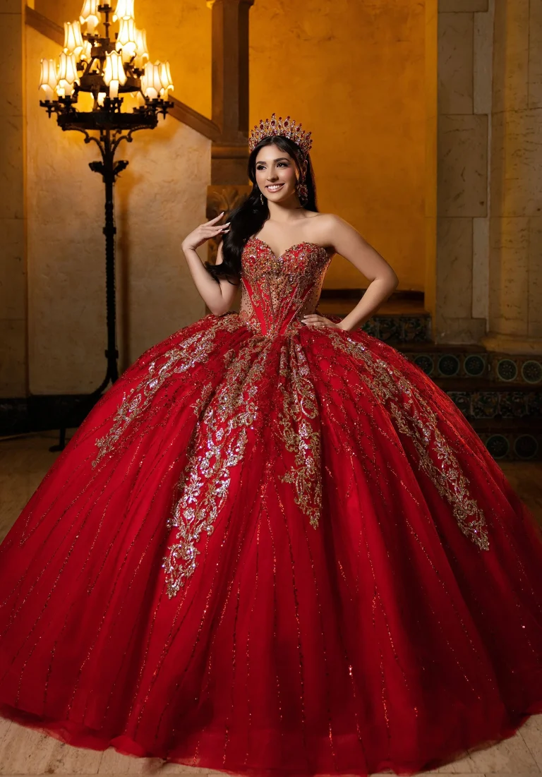 Quinceañera Gown Pink Palace Back Detail